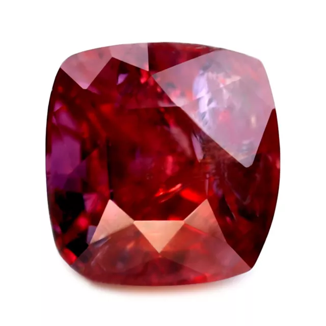 Certified 0.60ct Natural Untreated Red Color Ruby 4.3x4.2mm Unheated Cushion