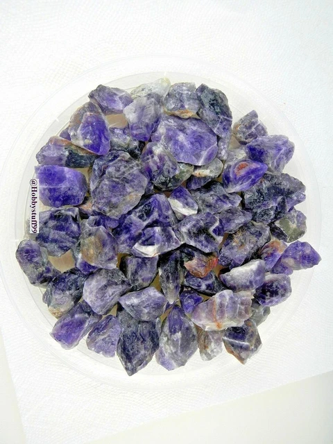 Amethyst Crystal Chevron Bulk Rough Raw Gems Cabbing Tumbling             id0527