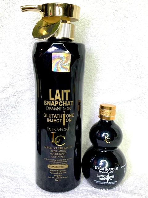 Lait & Savon éclaircissant Teint Diamant - Traitement Glutathione, Anti-taches, FPS 3