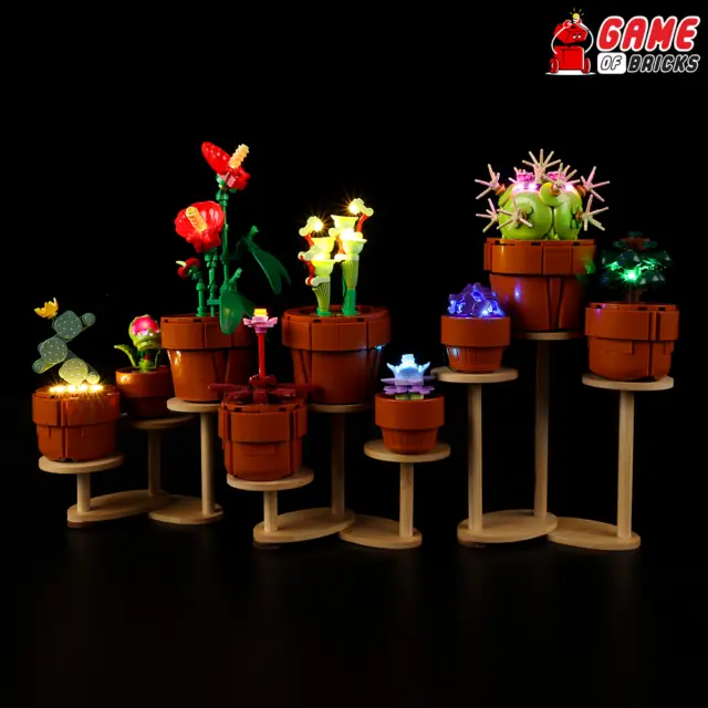 LED Light Kit for Tiny Plants - Compatible with LEGO® 10329 (+Stand)