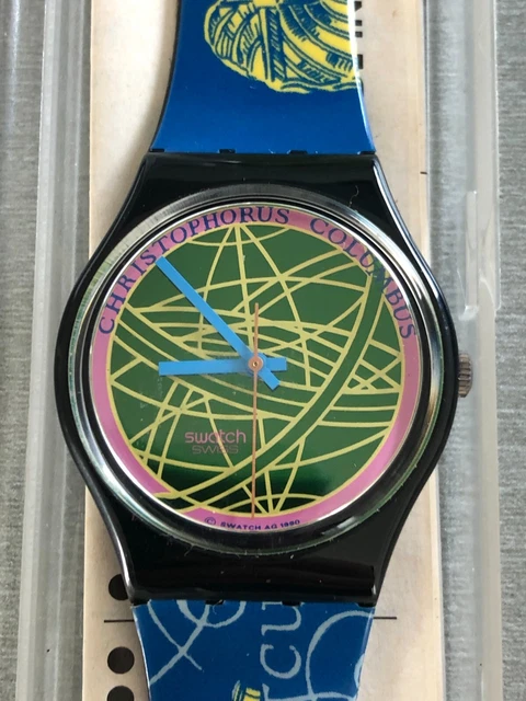 Montre Swatch Vintage Christophe Colomb En Boite Tres Bon Etat