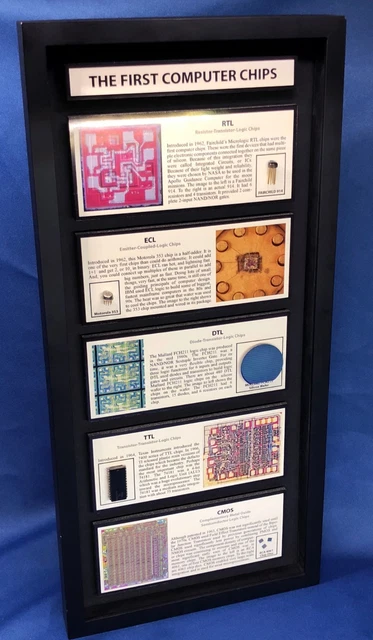 THE FIRST COMPUTER Chips - Logic Chips,SIlicon Wafer,Chip Dies,RTL,DTL ...