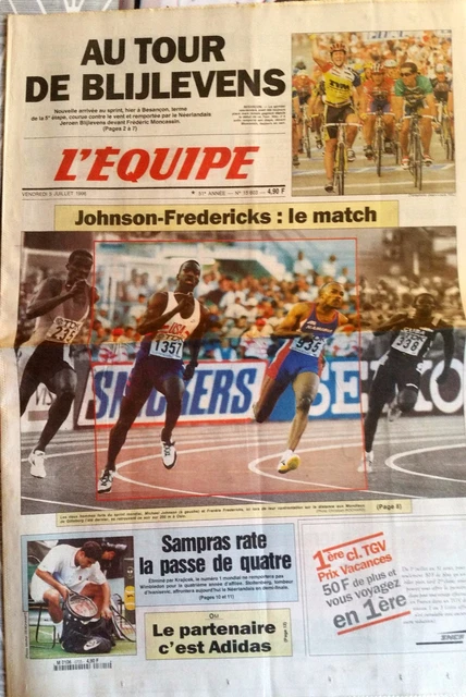 Journal L'Equipe Du 06/05/1996 - Auxerre / Nîmes Coupe De France - Édition Originale