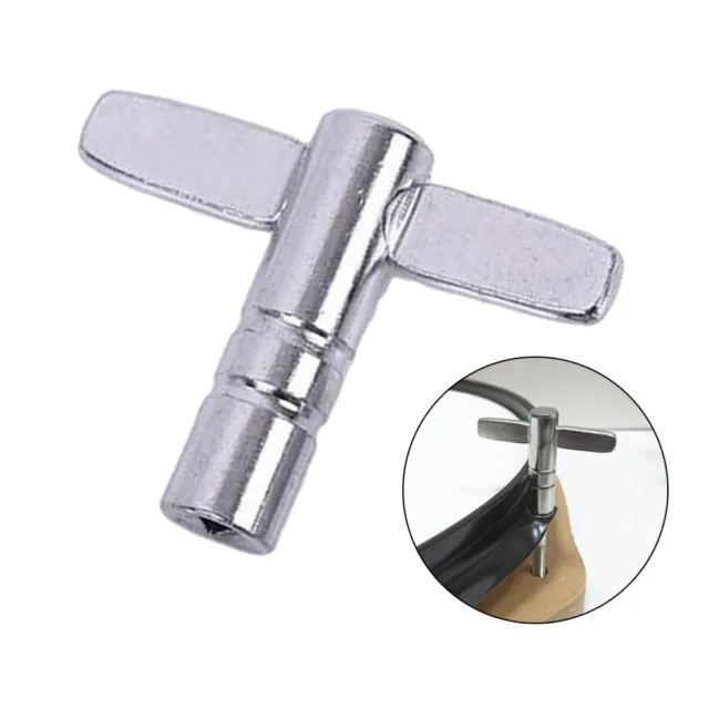 Durable metal drum key tuner with 5 5mm square head for professional drummers