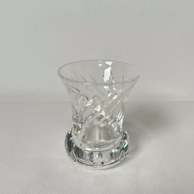 Stuart Crystal Cut Glass Small Flaired Bud Vase 7cm H