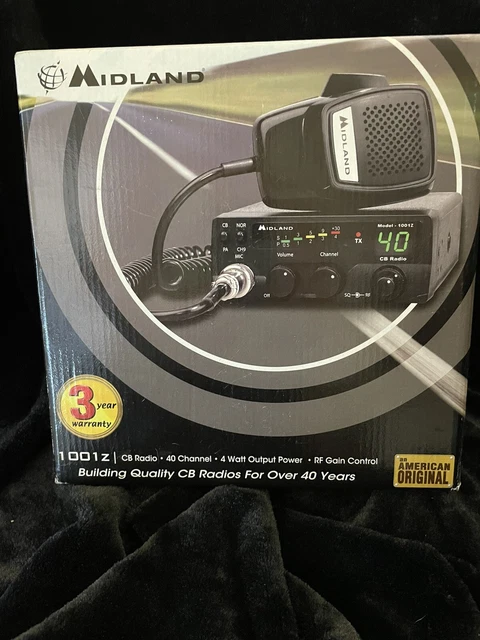 Midland 1001Z 40-channel CB Mobile Radio / External Speaker & PA Jack