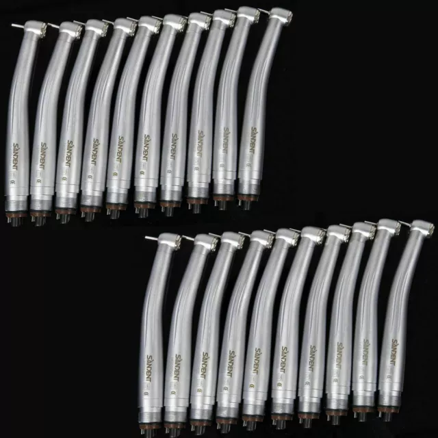 20 X SANDENT Dental High Speed Handpiece Turbine Clean Head Push Button 4 Hole