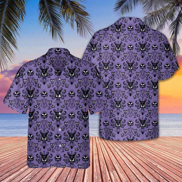 Haunted Mansion Pattern 3d Hawaii Shirt Halloween Gift Christmas Gift 2023 New