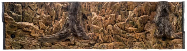 3D Aquarium Terrarium Deko Rückwand Struckturrückwand Baumwurzeln Steine Felsen