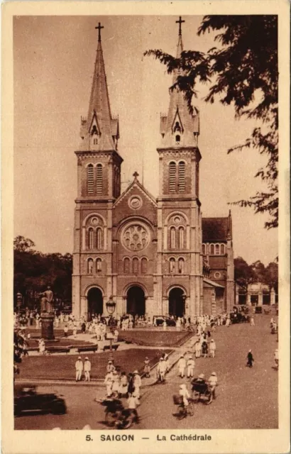 CPA AK VIETNAM COCHINCHINE Saïgon - La Cathédrale (62511)