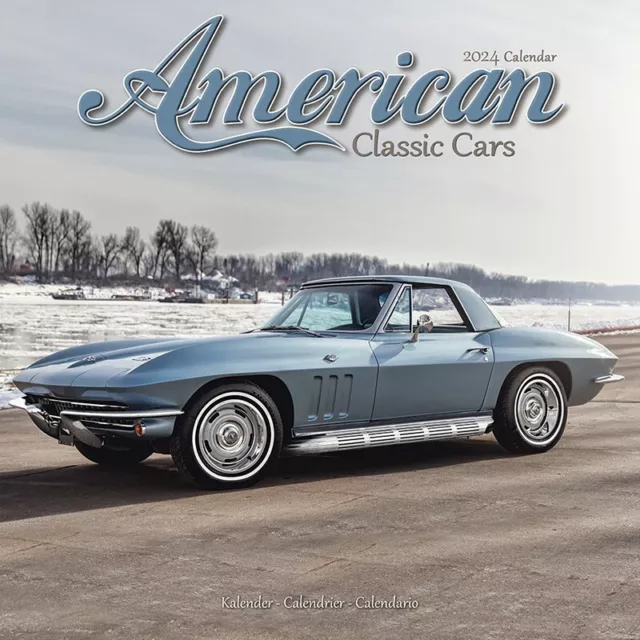 AMERICAN CLASSIC CARS Calendar 2024 14.86 PicClick