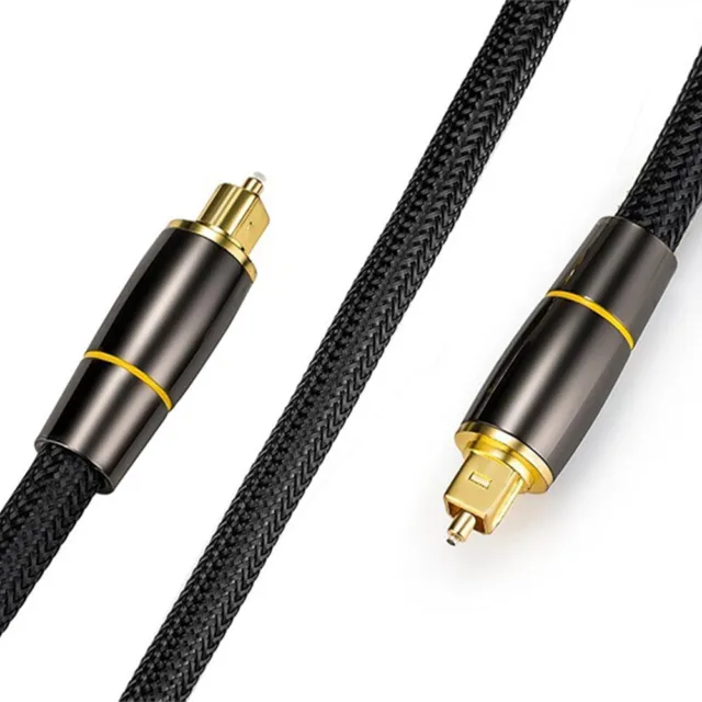 Optical Fibre Digital Audio Cable Lead Gold Plated Toslink SPDIF Wire 1/2/3/5m 2