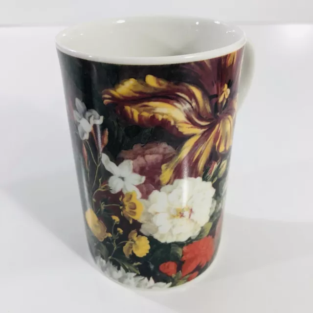 Dunoon Artwork Mug Stoneware Multi Flora Flowers Scotland 17 Century Painting