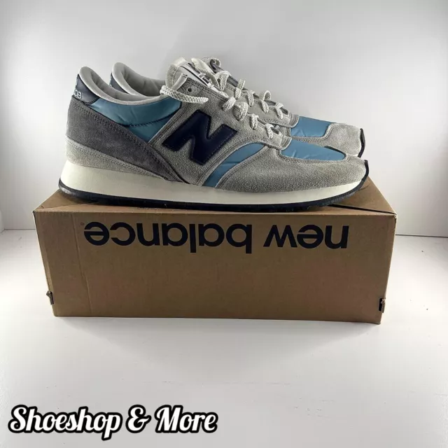 NUOVO CON scatola New Balance M730 GBN grigio pelle scamosciata