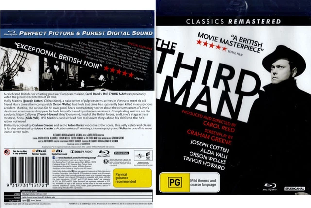 THE THIRD MAN Remastered Orson Welles, Carol Reed New - Main Image