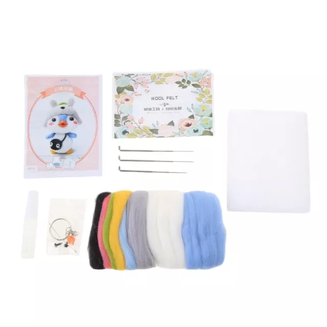 Wool Felt Crafts DIY Unfinished Poked Set Handcraft Needle Material Bag