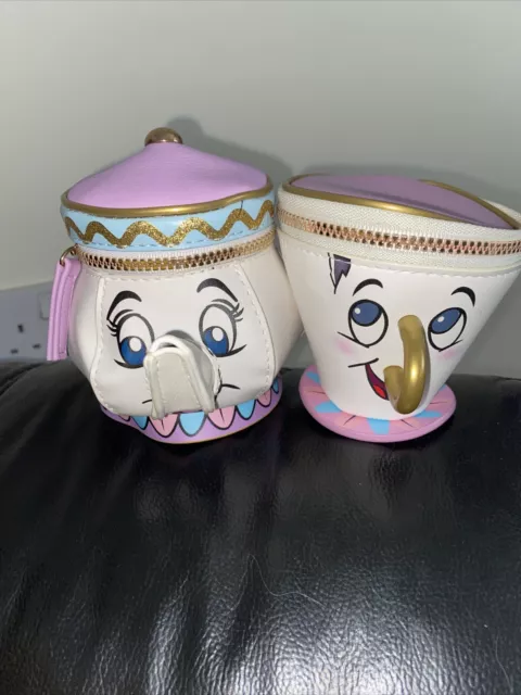 Mrs Potts Beauty And The Beast Disney Primark Chip Cup & Teapot Coin Purse ,