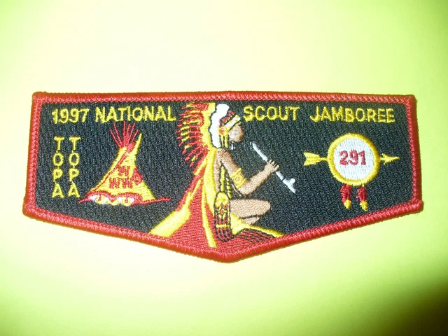 OA Topa Topa Lodge 291,S69,1997 Jamboree Indian Chief Flap,Ventura,California,CA