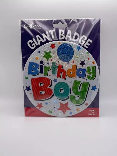 Insignia gigante de cumpleaños niño