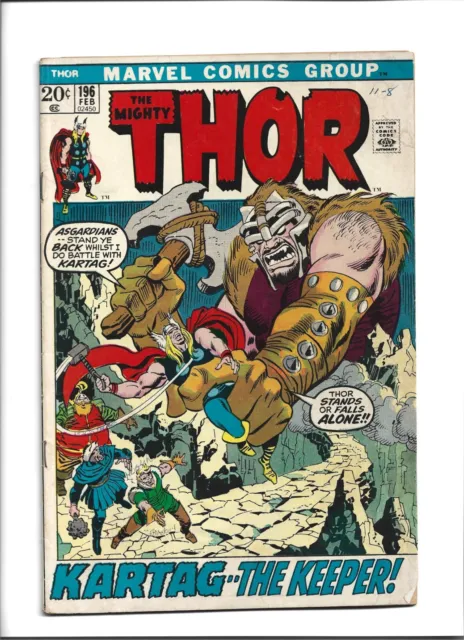 The Mighty Thor Vol 1 # 196 - 1971 - Marvel Comics