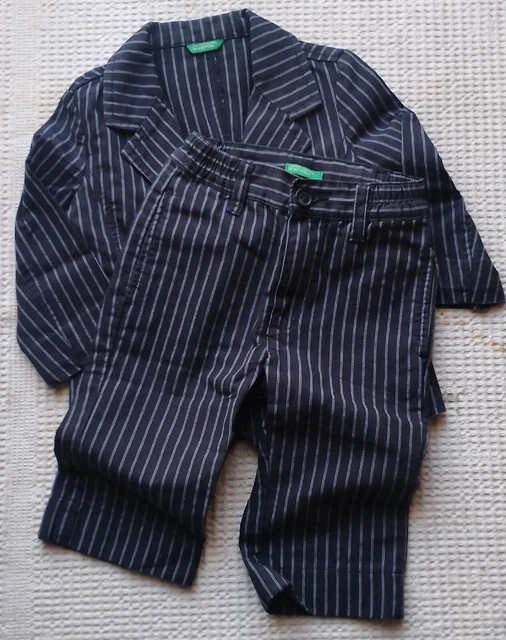Benetton Completo Bambino Cerimonia 18-24 Mesi  Giacca/Pantalone