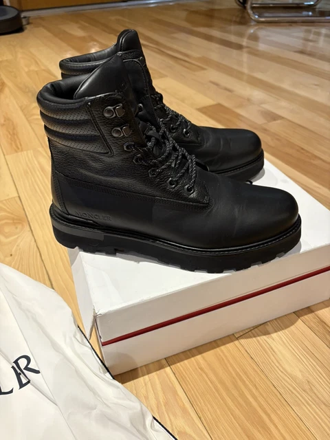 NWT$875 Moncler Men\'s Peka Leather Lace-Up Hiking Boots Sz 39 EU (US 6) Moncler | Shoes | Nwt875 Moncler Mens Peka Leather Laceup  main image 3