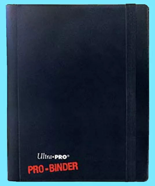 ULTRA PRO BLACK 4 POCKET PRO-BINDER 160 Cards 20 Side Load Pages MTG Book Album