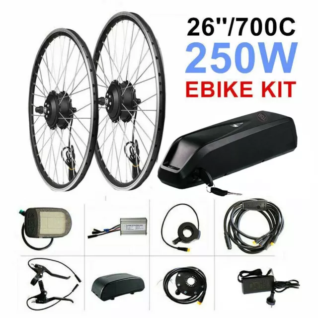 36 26"/ 700c 29"  EBike Motor E-Bicycle Electric Bike Conversion 250W Hub Kit