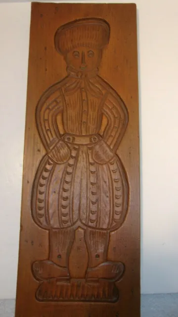 Nettle Creek Gallery Classics Vintage Large Wood Carved Chef Baker Wallhanger Mo