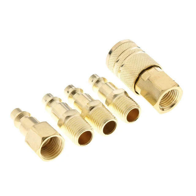 5 pièces ensemble 1/4 "NPT Air raccord   coupleur raccords mâle femelle