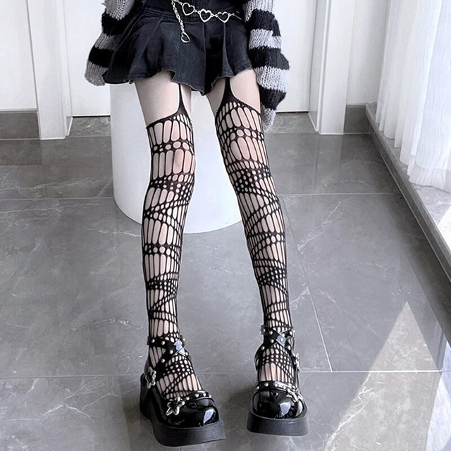 HOLLOW FISHNET STOCKINGS Tights Women Full Body Fishnet Stockings ...