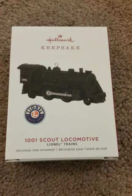 Hallmark Ornament 1001 Scout Locomotive Lionel Trains 2019 Die Cast Metal NEW