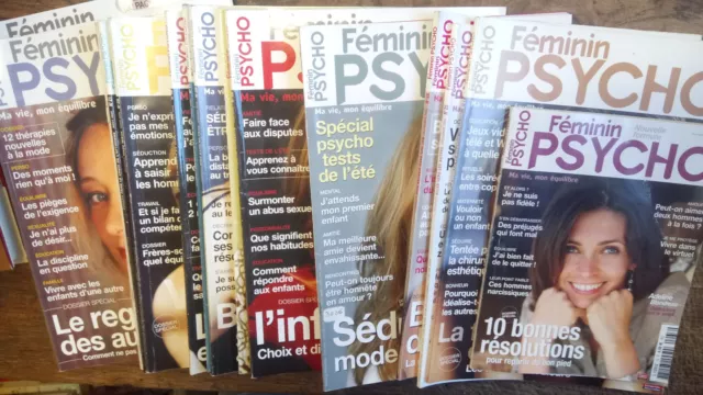 Femenino Psycho Ma Vida Mon Balance Lote De 16 Revistas Psicologia