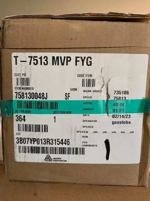 Avery Dennison T-7513 Mvp Fyg Reflective Sheeting 48 In X 91 Ft Roll (364Sf)