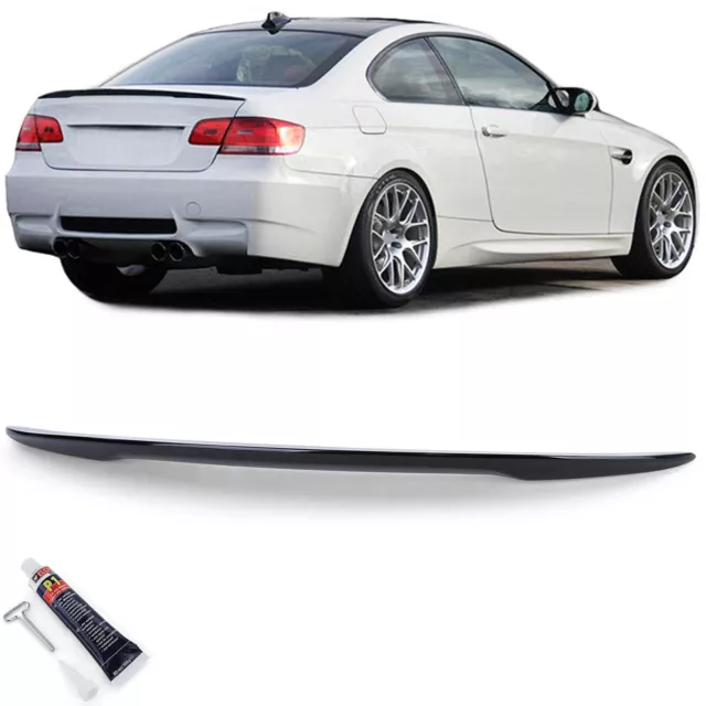 Sport Heckspoiler Lippe Schwarz Glanz mit ABE passt für BMW 3er E92 Coupe 06-13