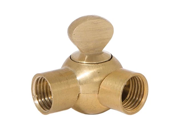 B&P Lamp® 1-5/8 Inches Long Die Cast Brass Swivel Tapped 1/4IP on Both Ends