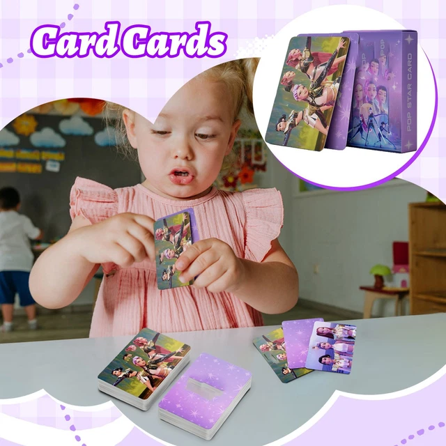 Huntrix Tarjetas Fotográficas Kpop – Set De 98 Fotos De Demonios Con Caja Álbum – Pegatinas Reutilizables Para Decoración – Regalo Para Fans Coleccionistas