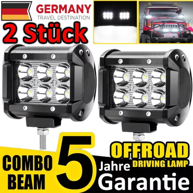 2x LED Arbeitsscheinwerfer lampen Rückfahrscheinwerfer Scheinwerfer 12V Bagger