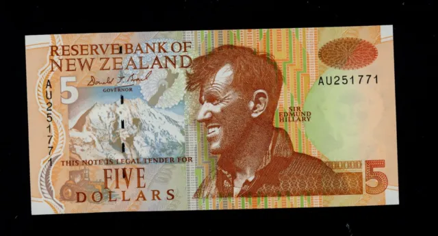 NEW ZEALAND  5  DOLLARS ( 1992-97 )  PICK # 177a UNC.
