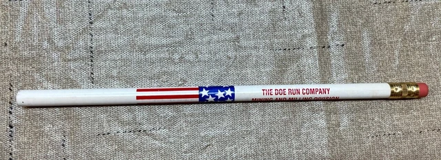Vintage The Doe Run Co Mining & Milling Division Pencil Viburnum MO Rare
