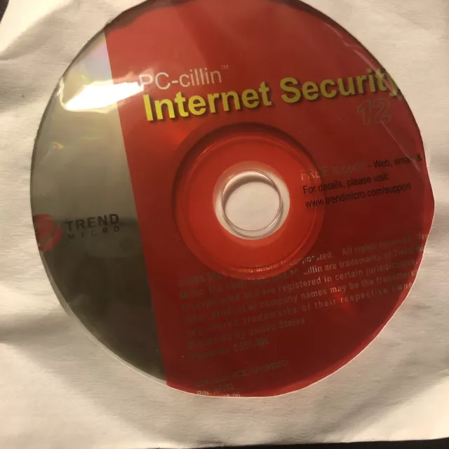 PC-cillin 12 Software de Seguridad en Internet Trend Micro - Nuevo Sellado