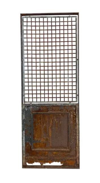 Antique Woven Wrought Iron Elevator Door