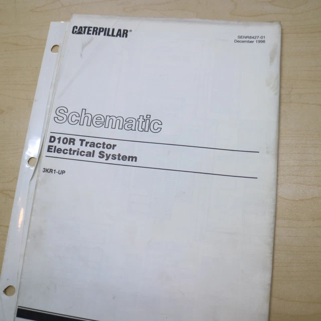 CAT CATERPILLAR D10R TRACTOR Electrical Wiring Diagram Schematic Manual
