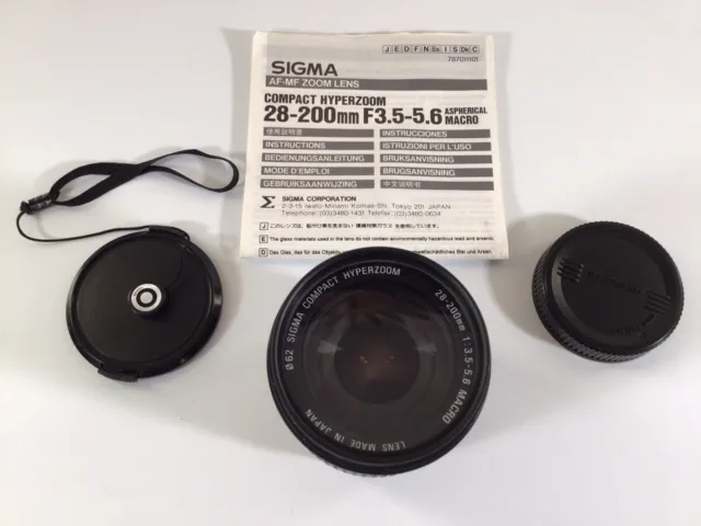 Sigma 28-200mm f/3.5-5.6 DG IF Macro Compact Hyperzoom Lens for Sony A Mount