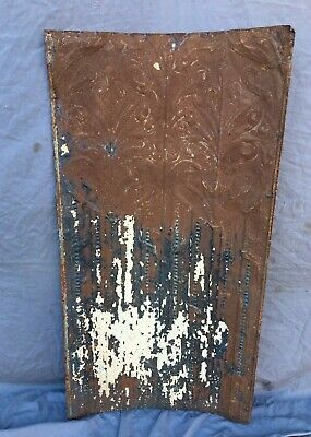 Antique Decorative Tin Metal Ceiling 24" x 48" Shabby VTG Rust Chic 1125-20B