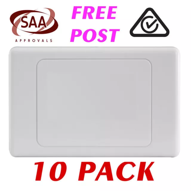 10 x Blank Wall Plate - Electrical Wallplate Empty Switch plate - SAA