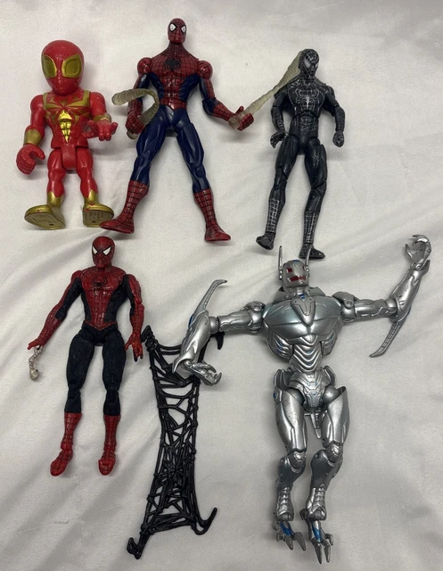MARVEL SPIDERMAN LOT Spider-Man 2 Web Climbing Spider-Man Black