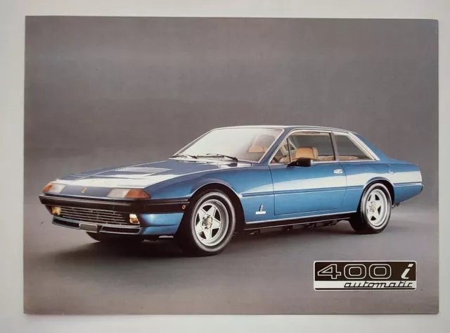 BROCHURE FERRARI 400I automatic (1983) DEPLIANT PROSPEKT