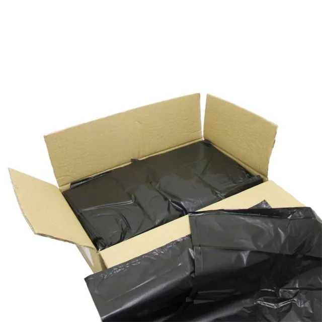 200 Black Heavy Duty Refuse Sacks Bin Liners Bin Bags 160G