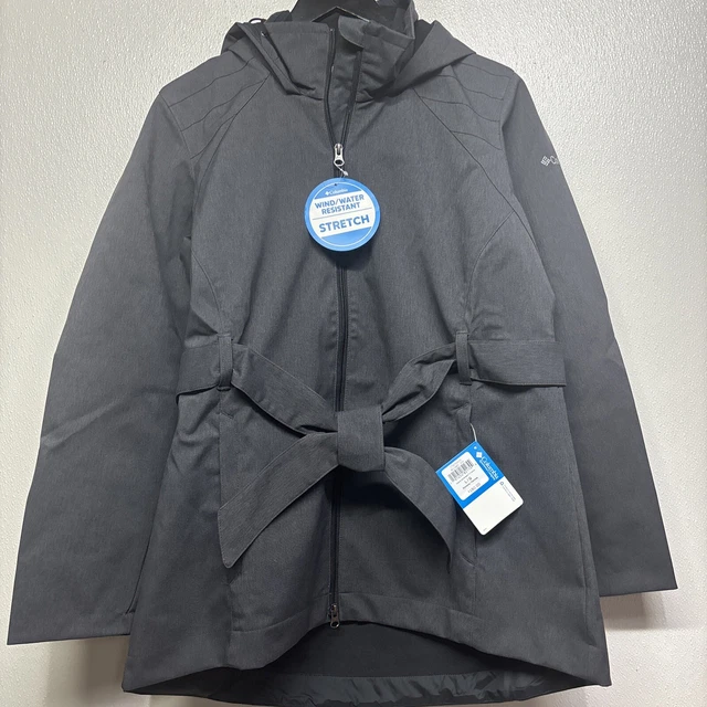 COLUMBIA WOMEN S TAKE to the Streets Trench Coat Jacket 1557431 010 Black 69.99 PicClick